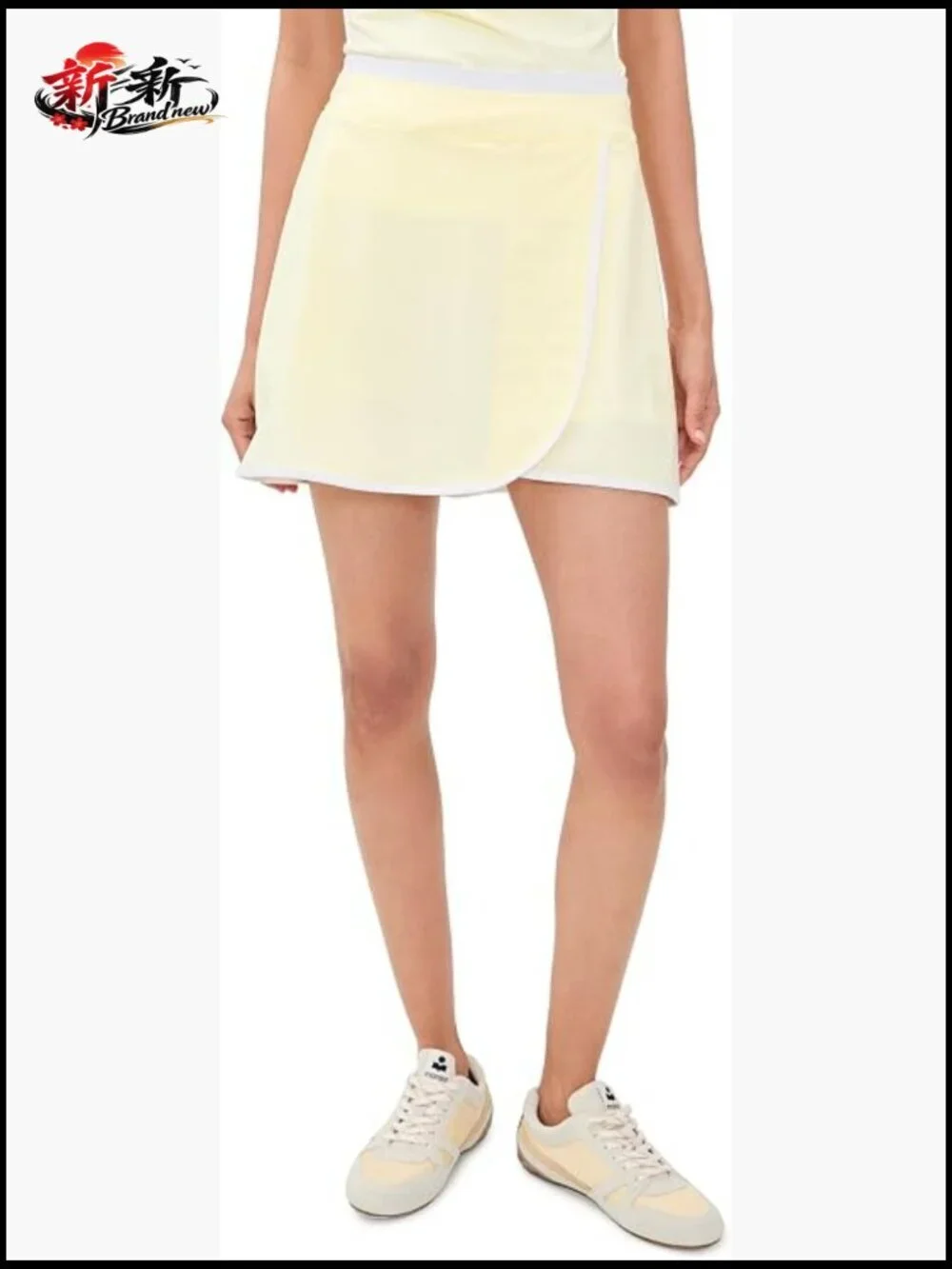 Women's Tennis Skort with Built-in Shorts and Slip Pockets
